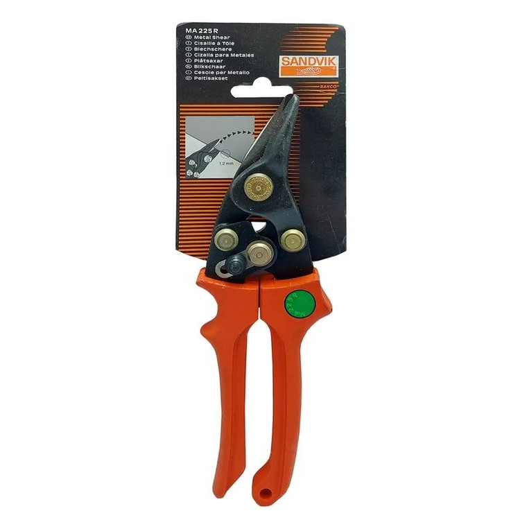 قیچی ورقبر راست بر باهکو سندویک Bahco MA225R – SANDVIK فرانسه