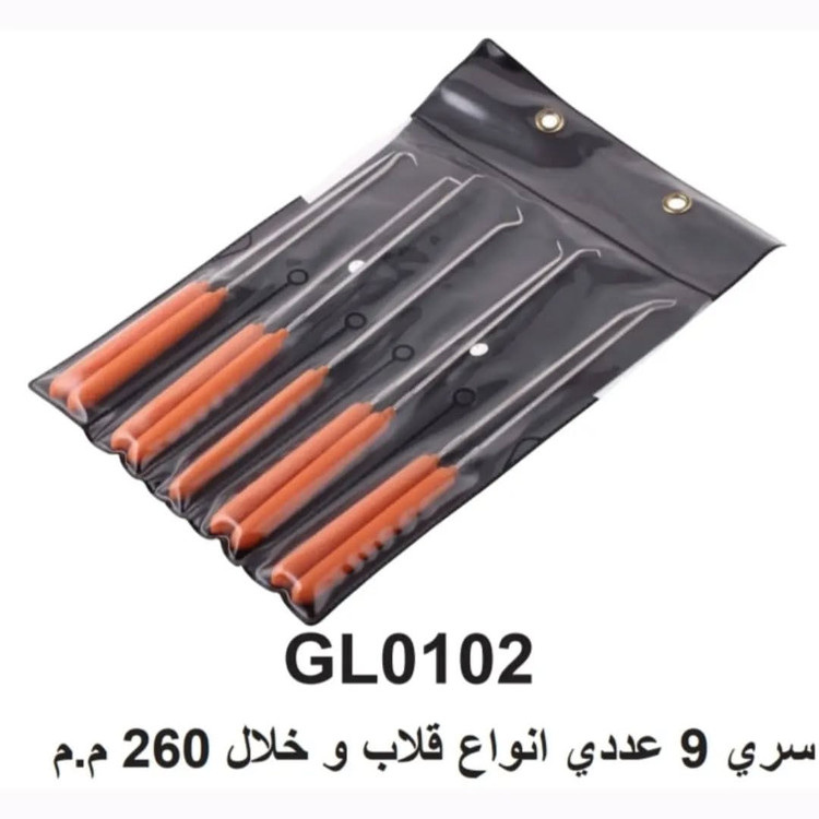 سری نه ۹ عددی انواع قلاب و خلال ۲۶۰ میلیمتر هندی کرافت HANDY KRAFT کد:GL0102
