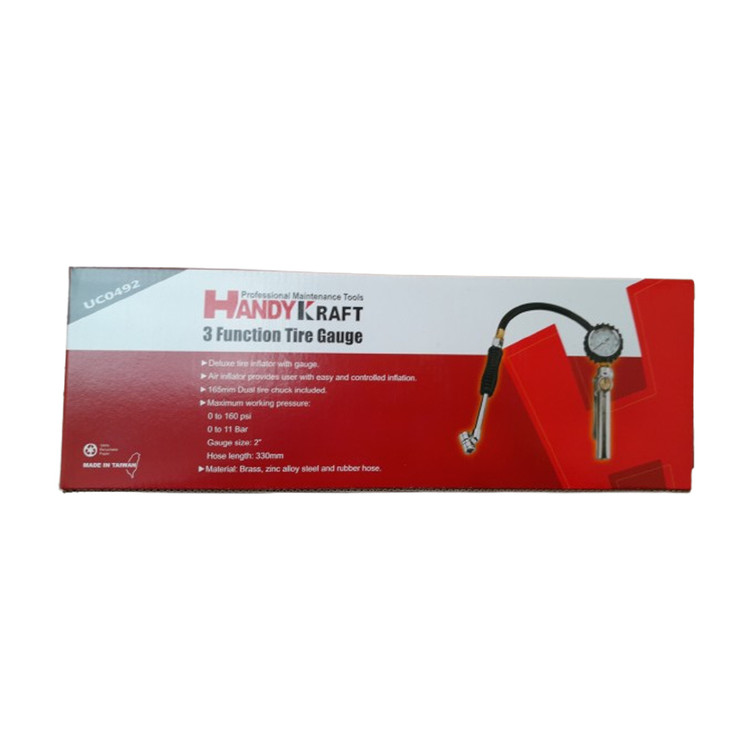 گیج باد 3 کاره PSI 160 هندی کرافت HANDY KRAFT ساخت تایوان کد:UC0492