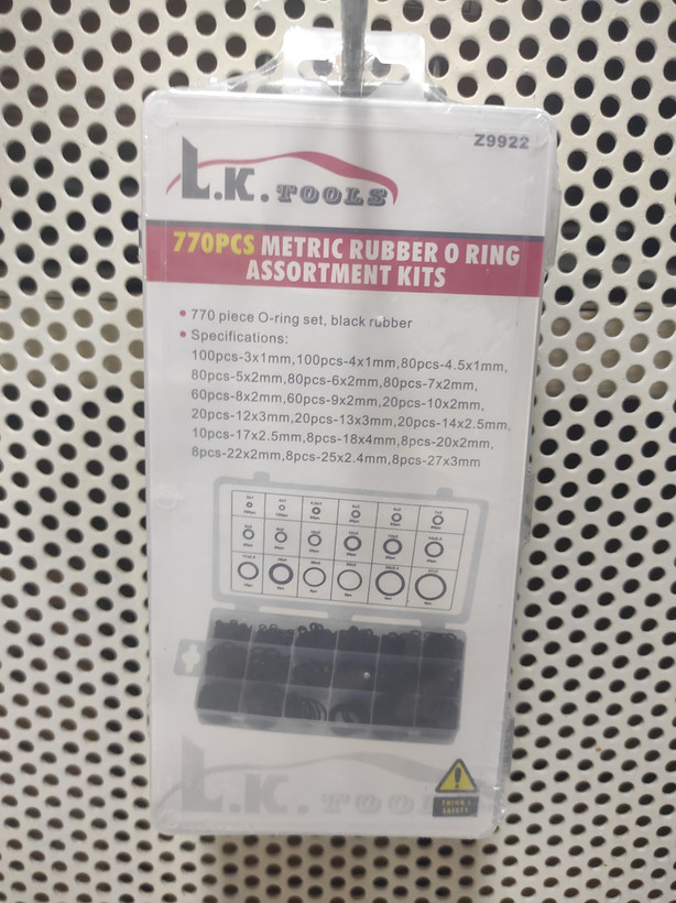 کیت ۷۷۰ عددی اورینگ ۱۸ سایز ۳-۲۷ میلیمتر NBR ال کا LK کد:Z9922