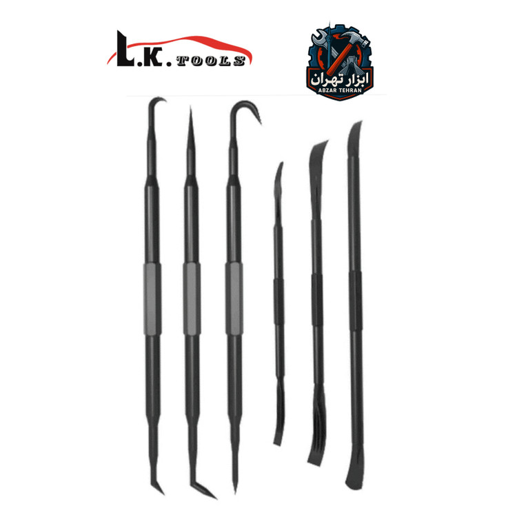 کیت ۶عددی اورینگ کش و دیلم مینی طول ۱۶۵-۱۸۰ میلیمتر برند ال کا تولز LK کد:Z9590