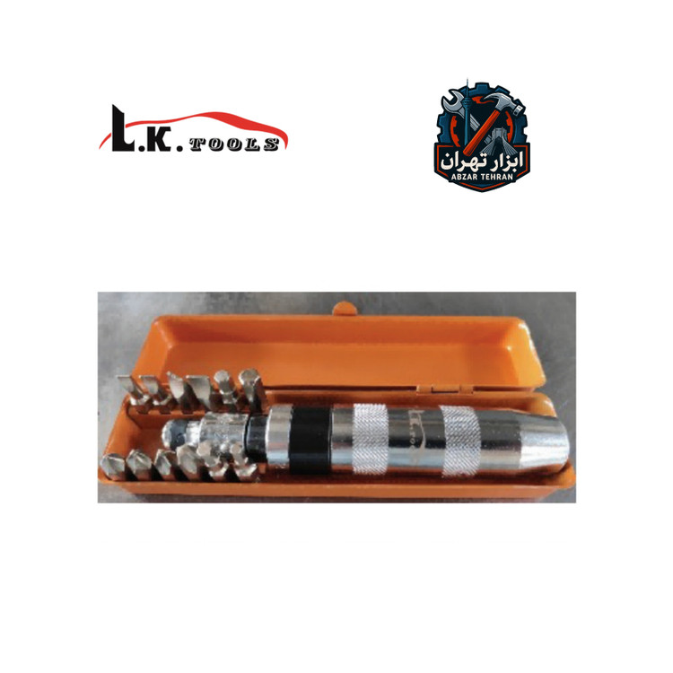 پیچگوشتی تقه ای ۱۳ پارچه CR-V برند LK ال کا کد:D1040